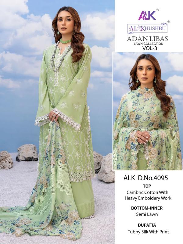 Alk Khushbu Adan Libas Vol 3 Designer Pakistani Suit Collection